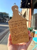 Personalized Mini Cutting Board Christmas Ornament