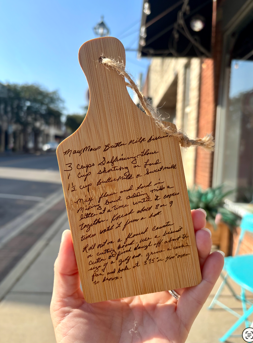 Personalized Mini Cutting Board Christmas Ornament