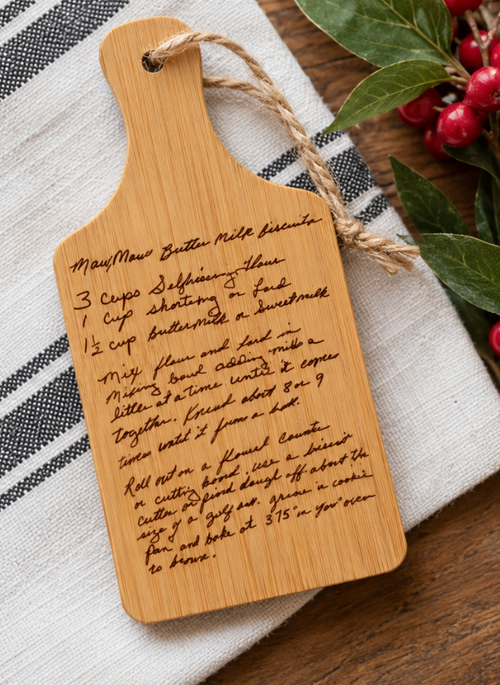 Personalized Mini Cutting Board Christmas Ornament