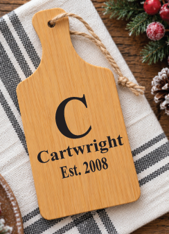 Personalized Mini Cutting Board Christmas Ornament